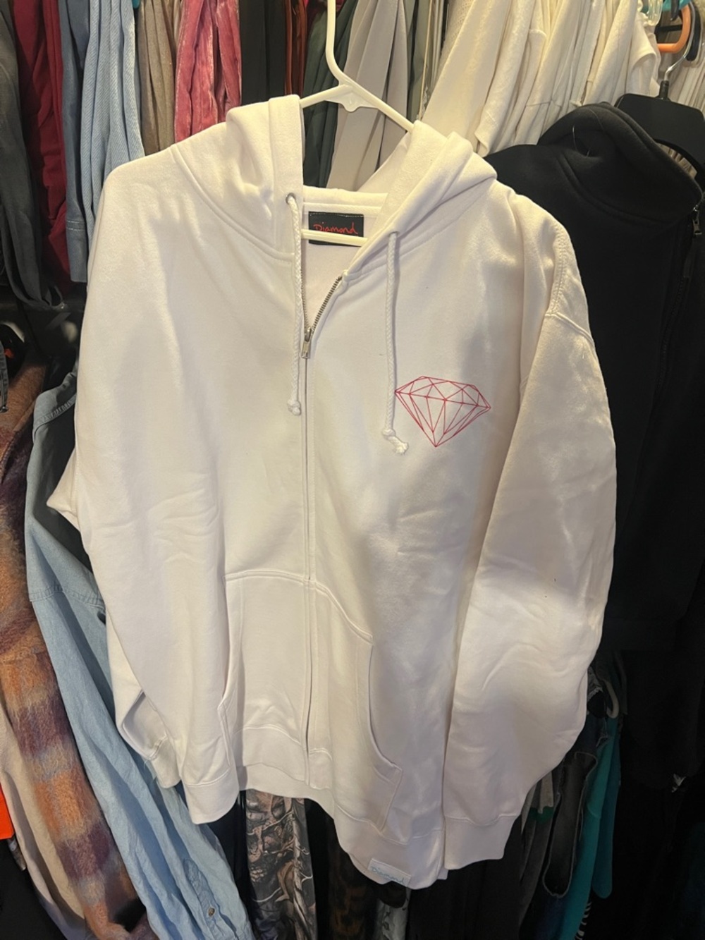 White hoodie